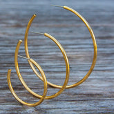 ALCHEMIA HIGH POLISH HOOP EARRINGS