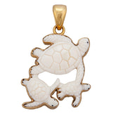 Alchemia Bone Turtle Family Pendant