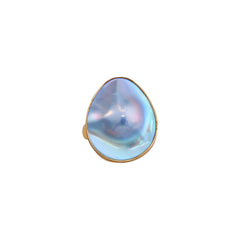 Alchemia Mabe Blister Pearl Teardrop Adjustable Ring