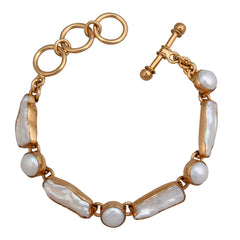 Alchemia Biwa Pearl & Pearl Bracelet - "Tides Embrace"