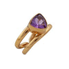 Alchemia Amethyst Trillion Adjustable Cuff Ring