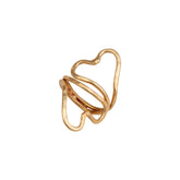 Alchemia Double Heart Adjustable Ring