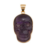 Alchemia Large Amethyst Skull Pendant