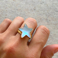 Alchemia Luminite Star Adjustable Ring