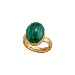 Alchemia Malachite Petite Adjustable Ring