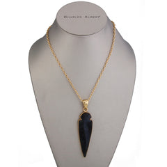 Alchemia Obsidian Arrowhead Pendant