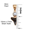 Alchemia Pearl & Shark Tooth Pendant - Sea Soul