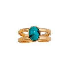 Alchemia Turquoise Adjustable Cuff Ring
