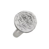 Sterling Silver Replica Spanish Coin Adjustable Ring