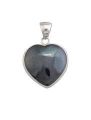 STERLING SILVER PETITE HEMATITE PENDANT