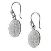 STERLING SILVER REPLICA SPANISH COIN DROP EARRINGS