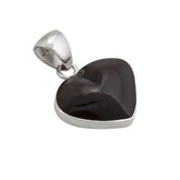 Sterling Silver Rainbow Obsidian Heart Pendant