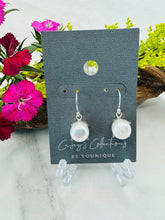 Sterling Silver Prong Set Pearl Drop Earrings - Lustre