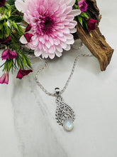 Sterling Silver Rainbow Moonstone Pendant - Designer Collection - Aura