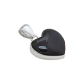 Sterling Silver Rainbow Obsidian Heart Pendant