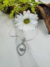 Sterling Silver Swirl Pearl Pendant