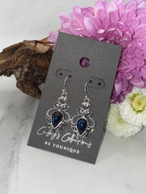 Sterling Silver Vintage Mystic Quartz & Labradorite Drop Earrings