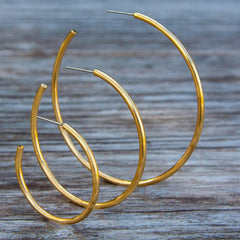 ALCHEMIA HIGH POLISH HOOP EARRINGS