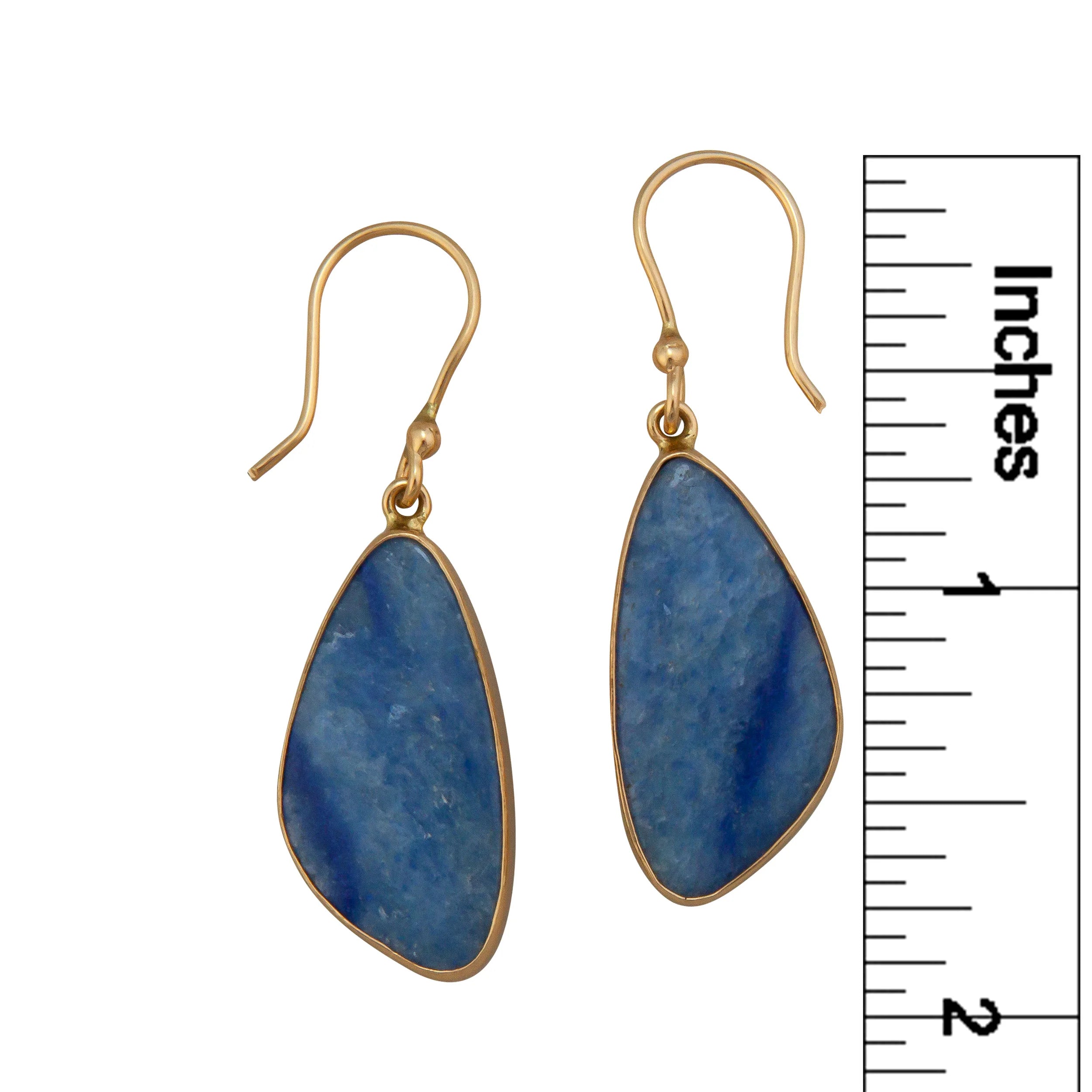 ALCHEMIA FREEFORM BLUE AVENTURINE EARRINGS