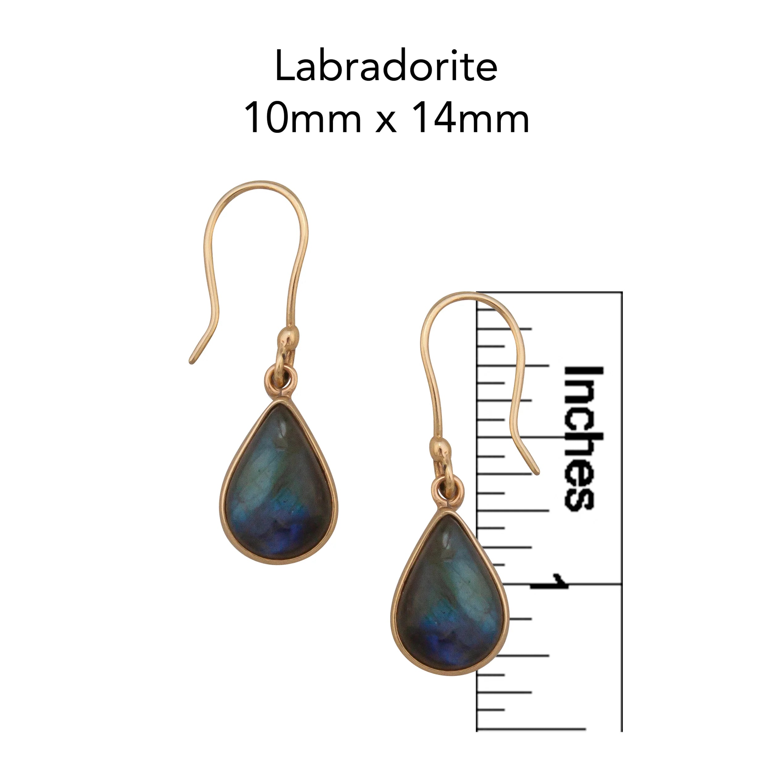 ALCHEMIA LABRADORITE TEARDROP EARRINGS