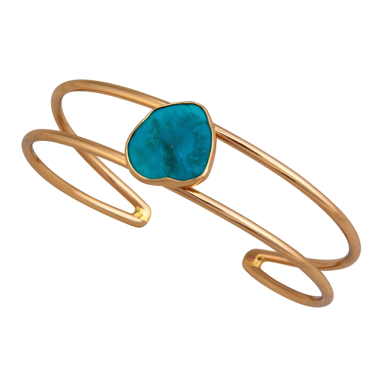 ALCHEMIA SLEEPING BEAUTY TURQUOISE DOUBLE BAND CUFF