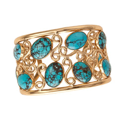 ALCHEMIA TURQUOISE SWIRL CUFF