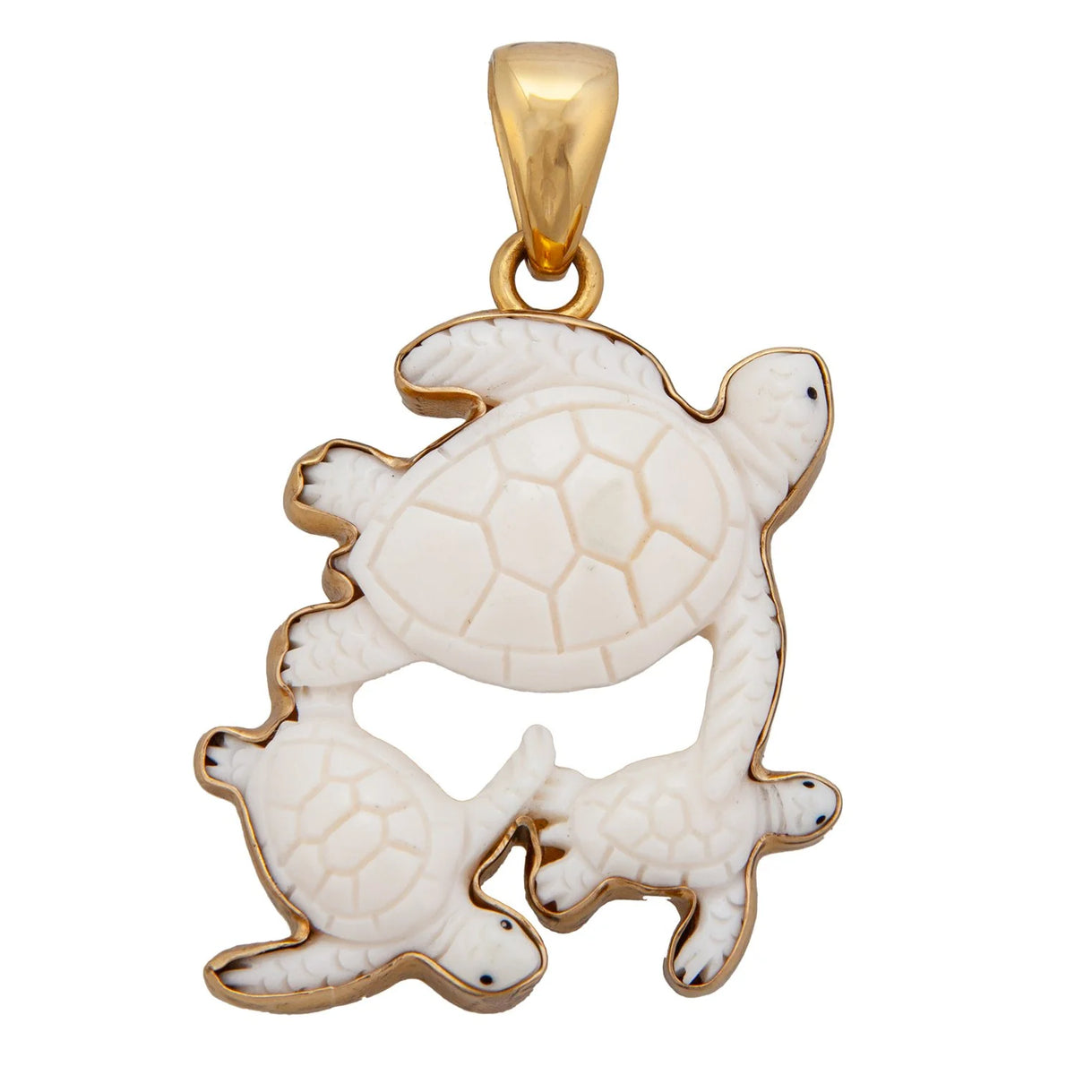 Alchemia Bone Turtle Family Pendant