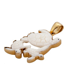 Alchemia Bone Turtle Family Pendant