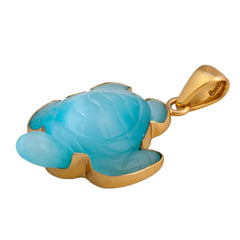 Alchemia Fiber Optic Cable Turtle Pendant