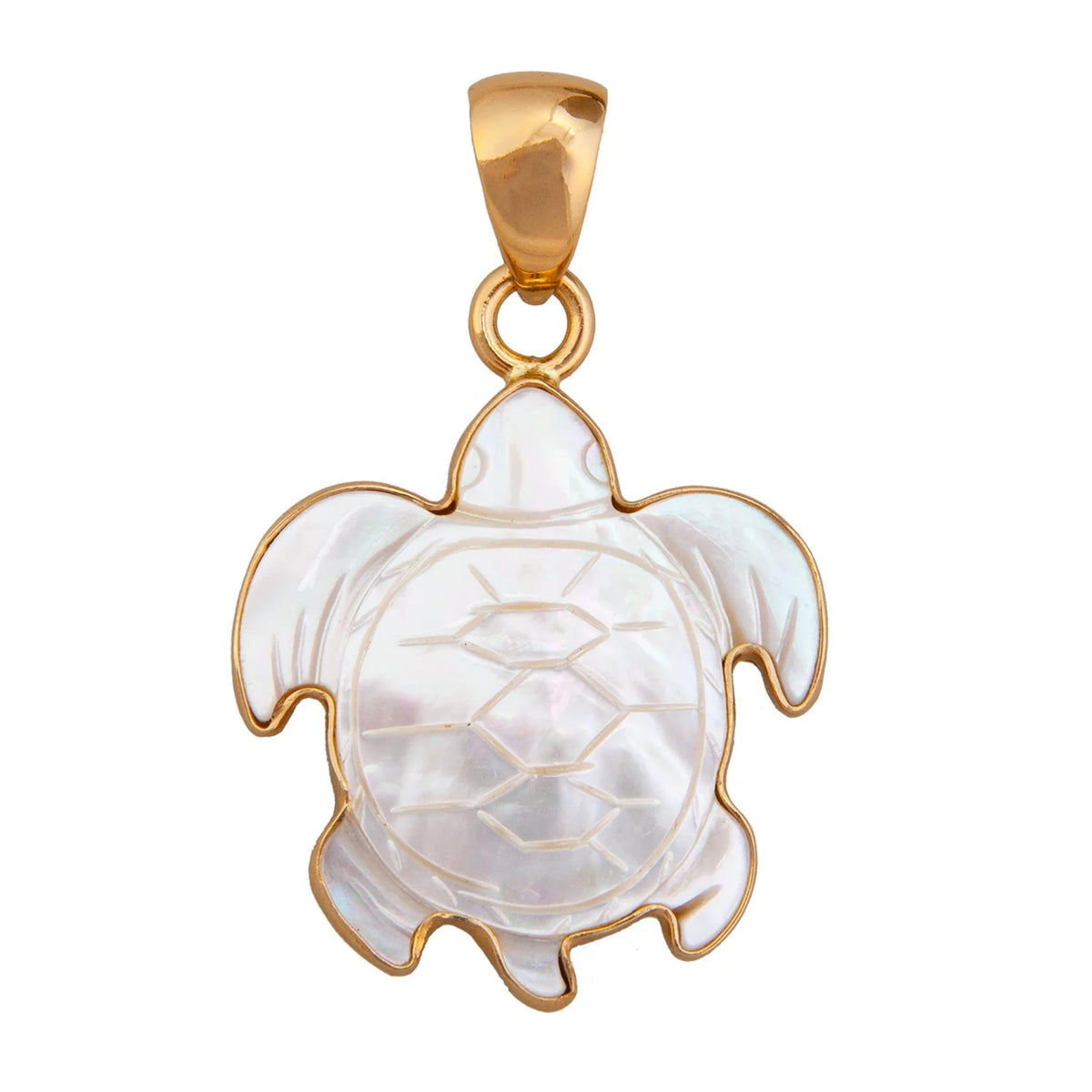 Alchemia Mother of Pearl Sea Turtle Pendant (Small)
