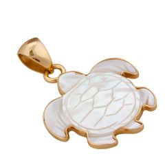 Alchemia Mother of Pearl Sea Turtle Pendant (Small)