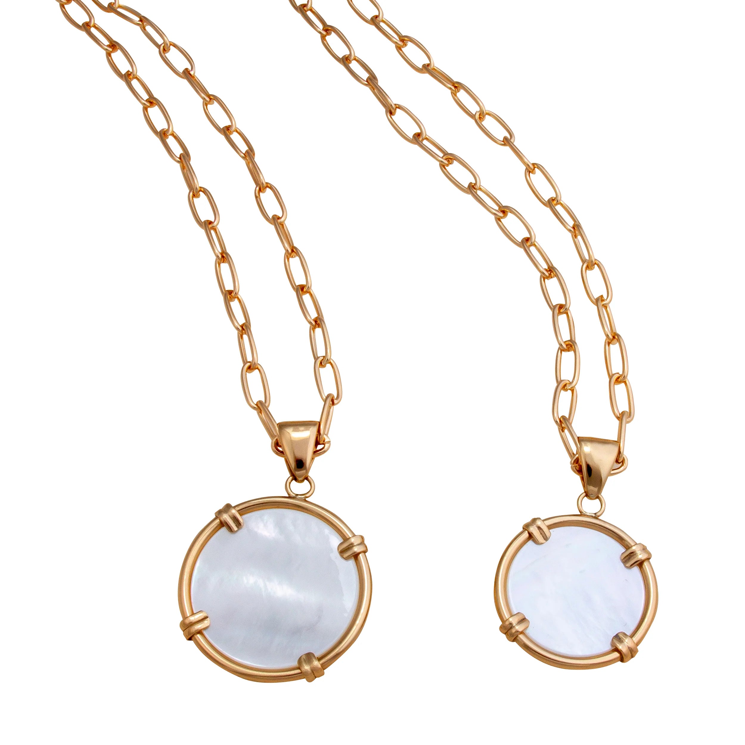 Alchemia Mother of Pearl Prong Pendant - Large