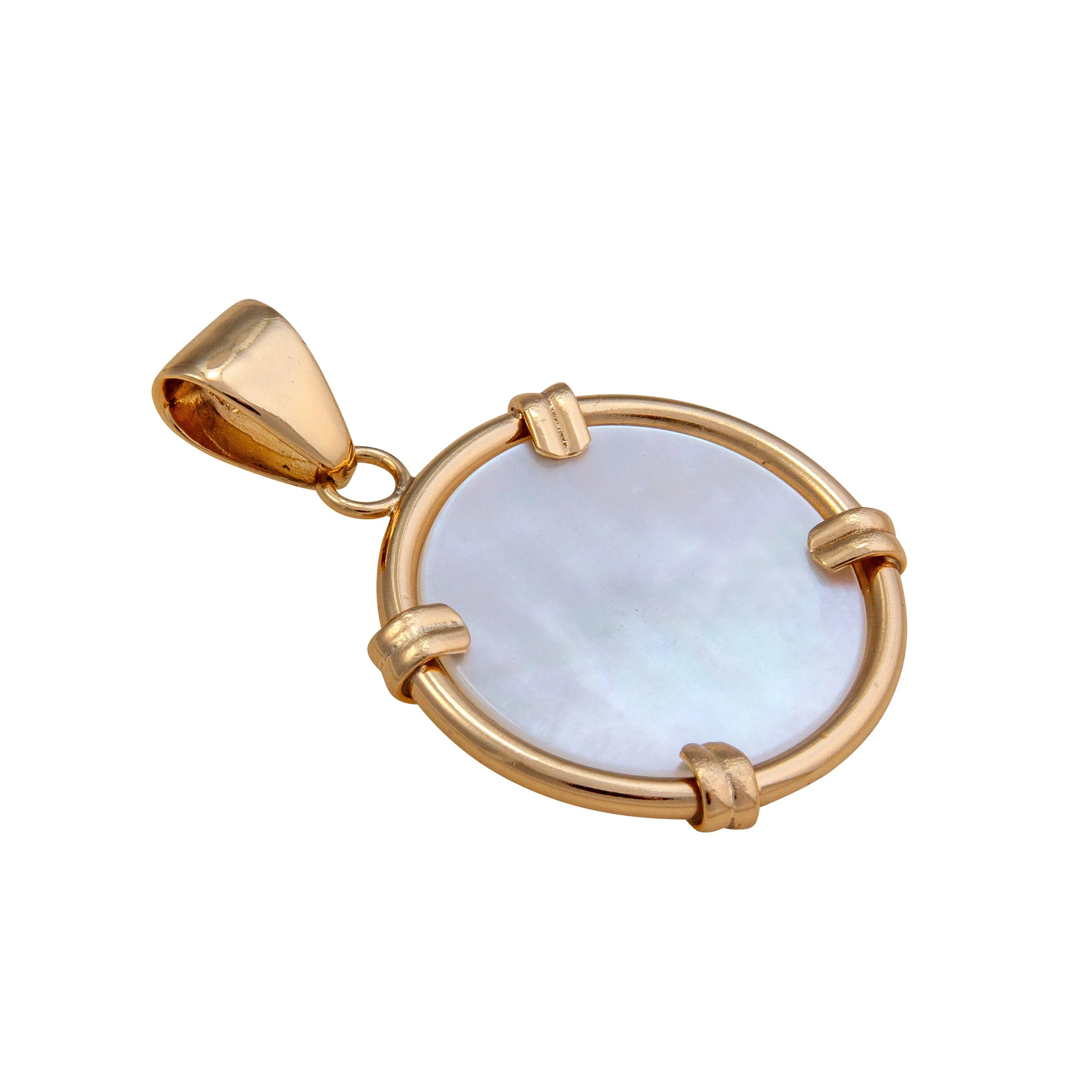 Alchemia Mother of Pearl Prong Pendant - Large