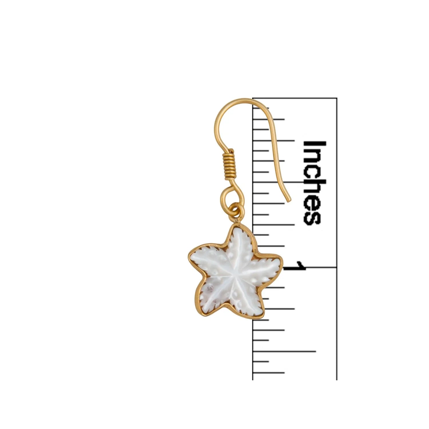 Alchemia Mother Of Pearl Starfish Drop Earrings