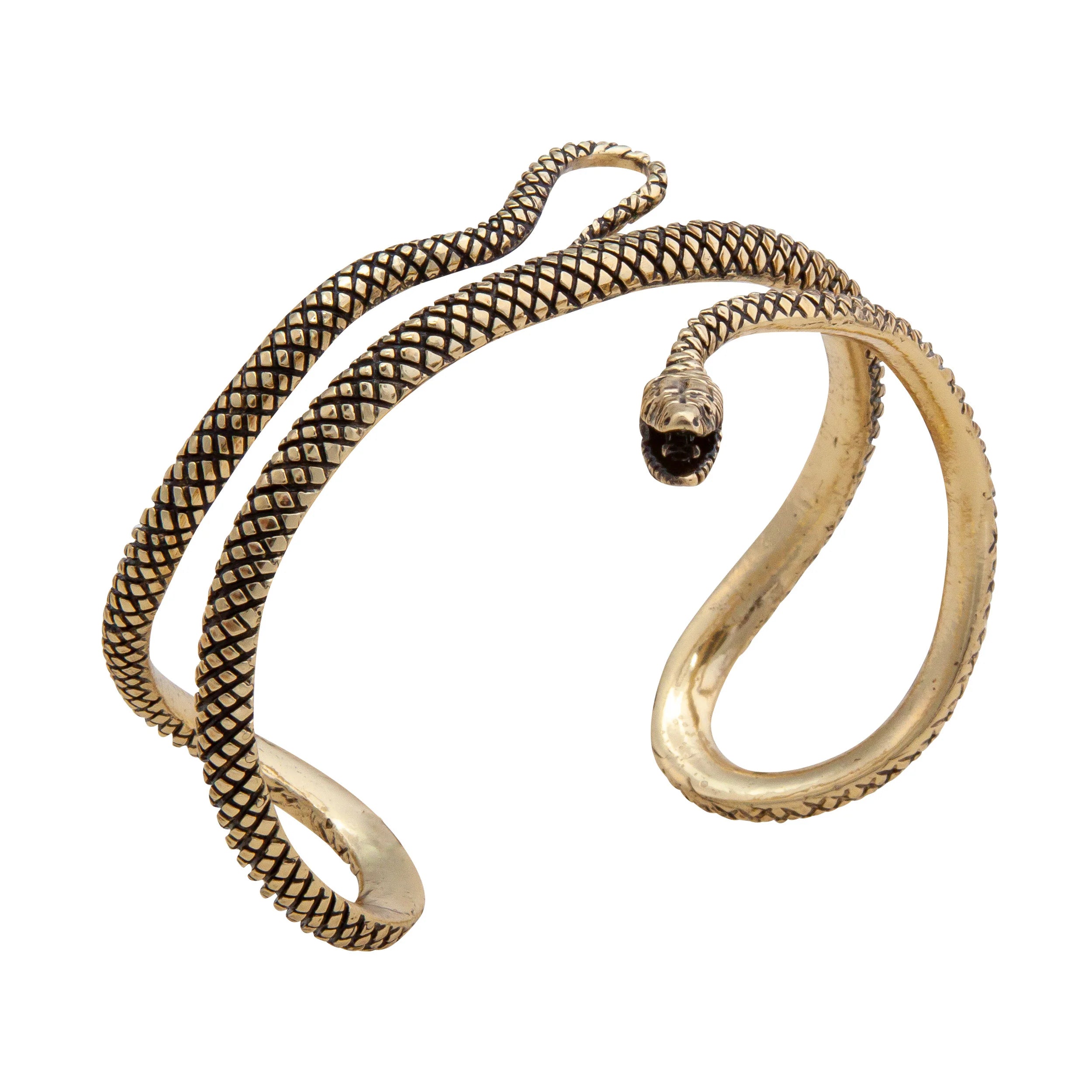 Alchemia Oxidized Snake Cuff