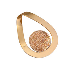 Alchemia Replica Spanish Coin Pendant with Twist Bale