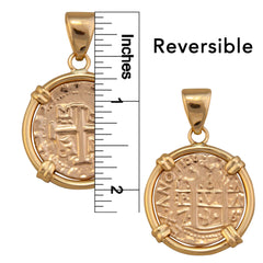 Alchemia Replica Treasure Coin Prong Edge Pendant