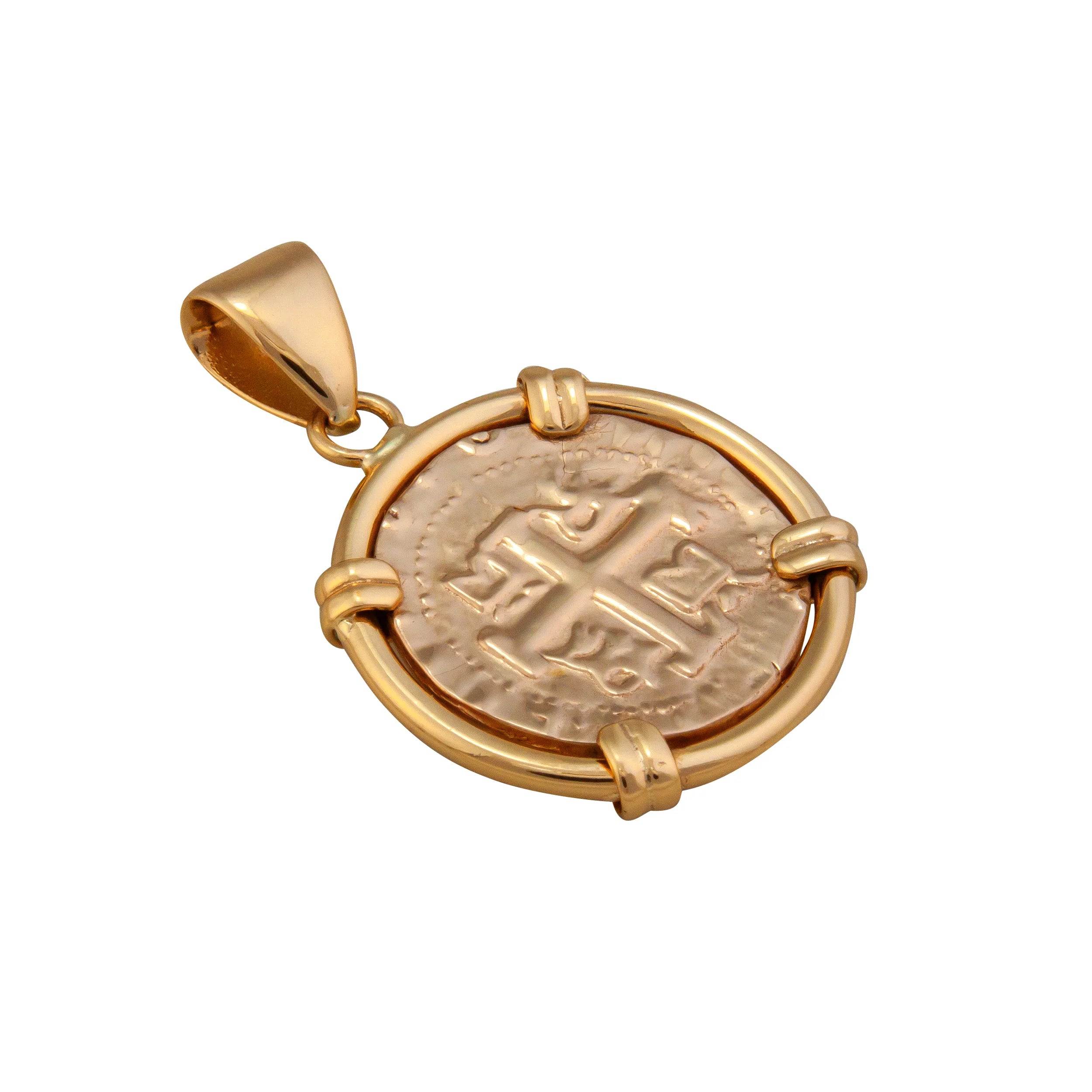 Alchemia Replica Treasure Coin Prong Edge Pendant