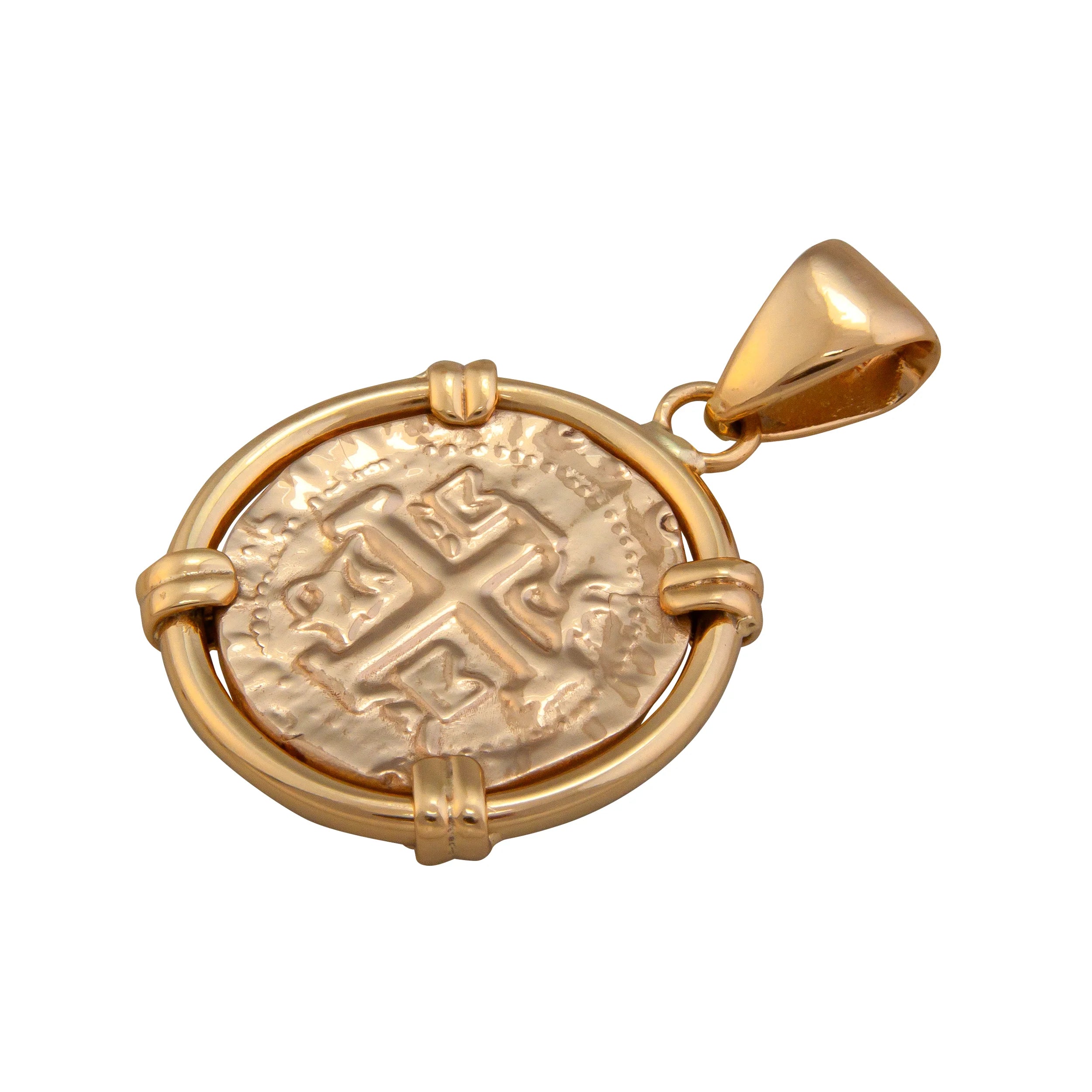 Alchemia Replica Treasure Coin Prong Edge Pendant