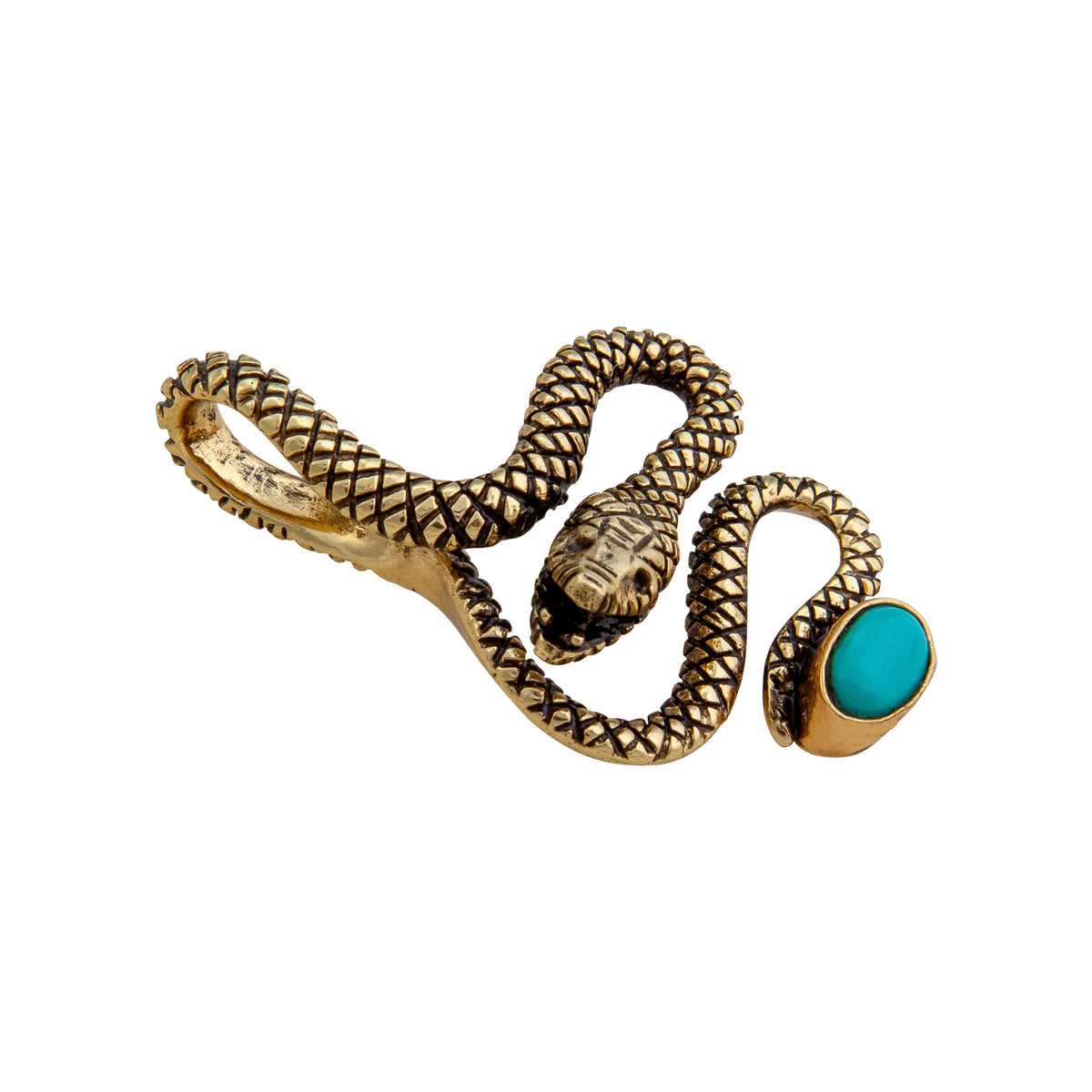 Alchemia Turquoise Snake Pendant
