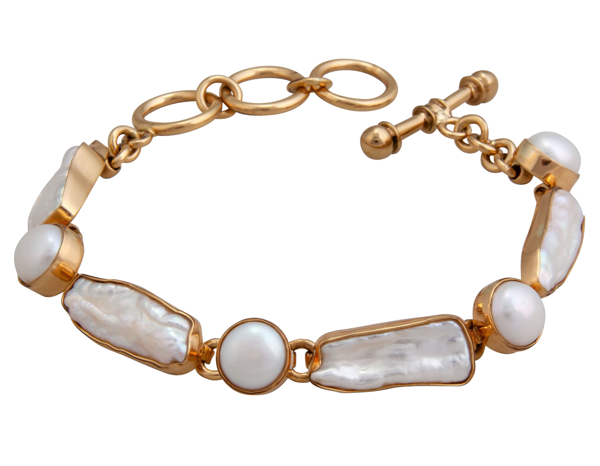 Alchemia Biwa Pearl & Pearl Bracelet - "Tides Embrace"