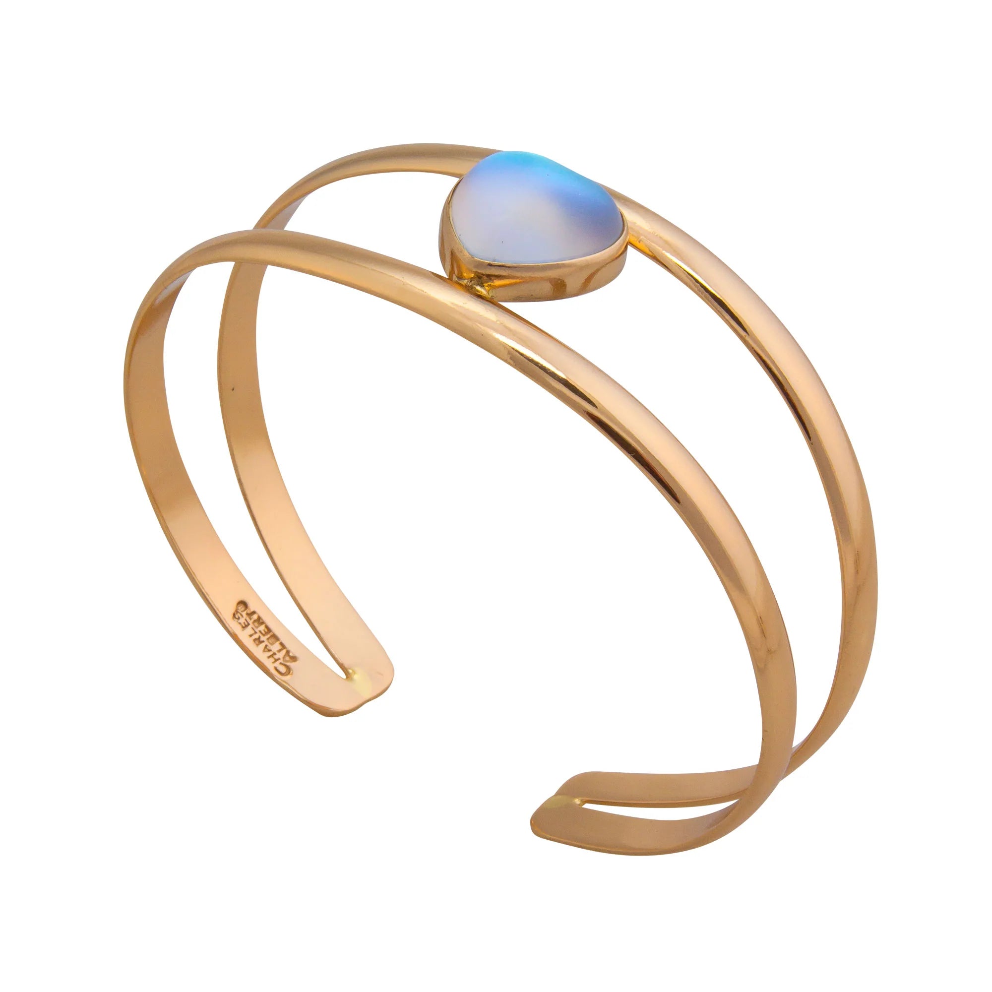 Alchemia Double Band Luminite Heart Cuff