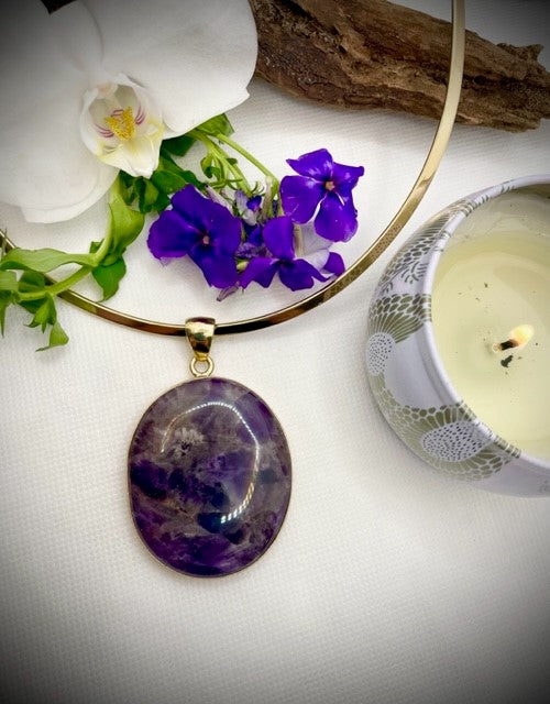 ALCHEMIA AMETHYST OVAL PENDANT