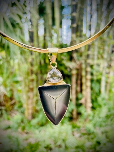 Alchemia Smoky Quartz and Nodule Pendant