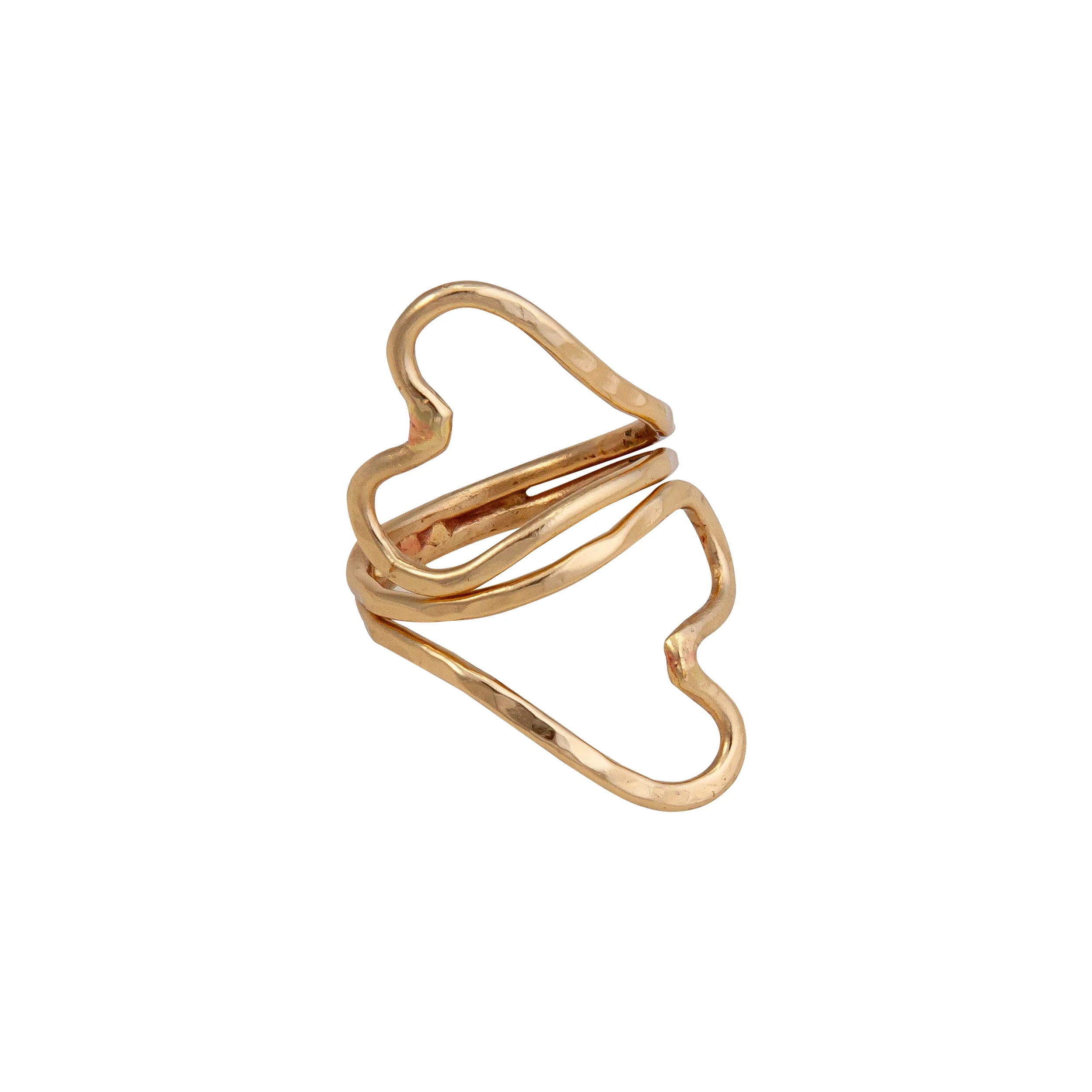 Alchemia Double Heart Adjustable Ring