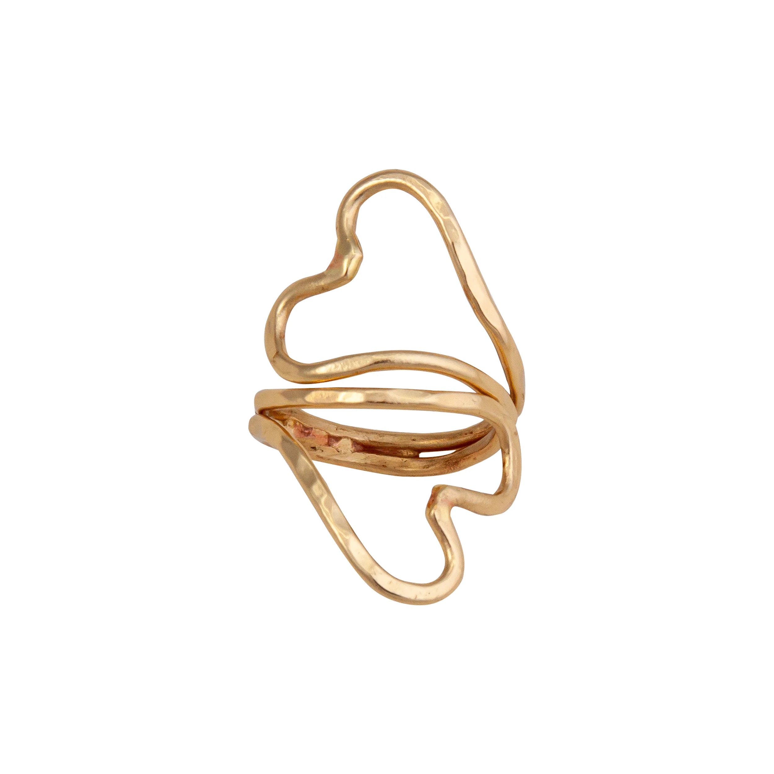 Alchemia Double Heart Adjustable Ring