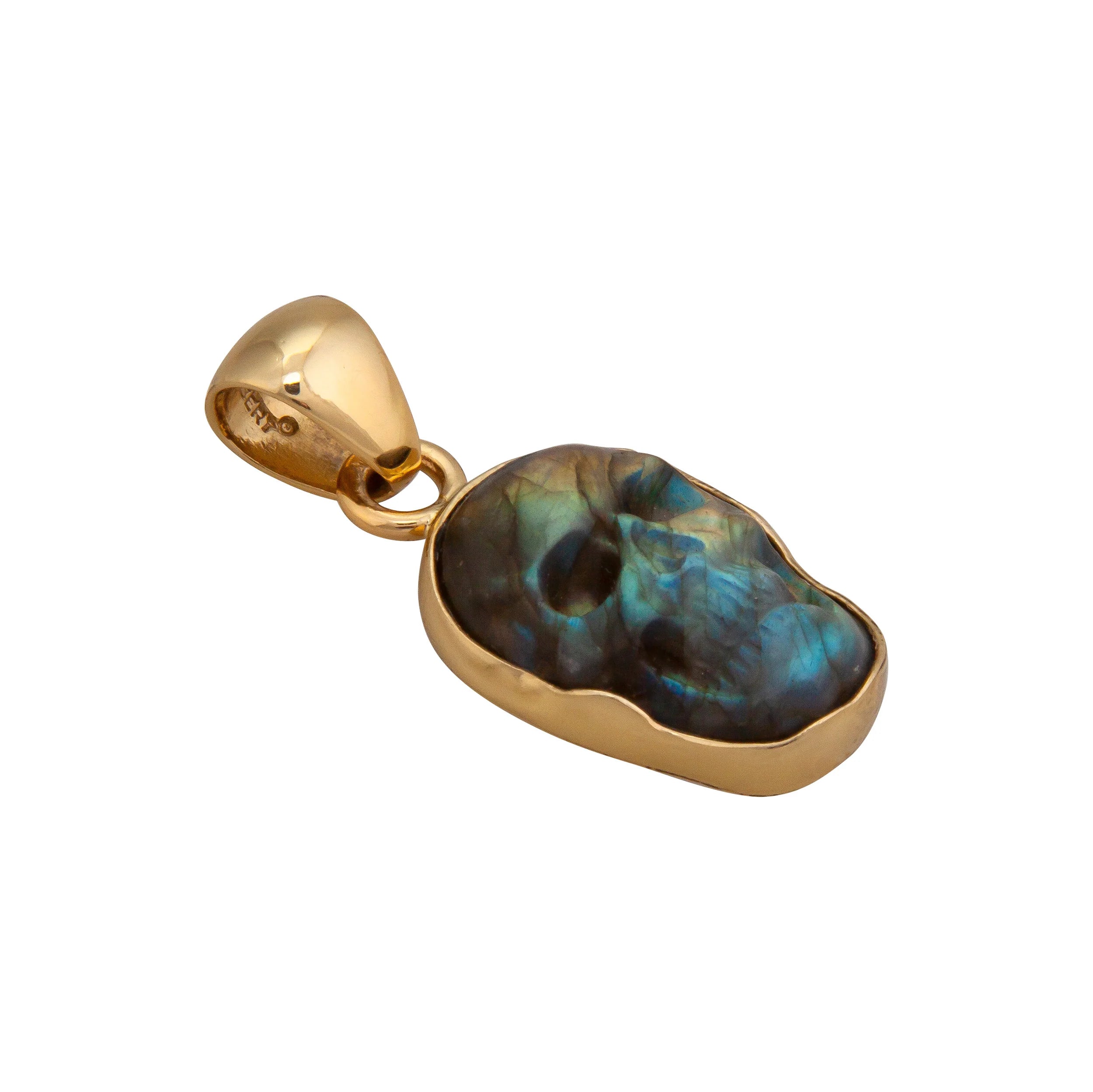 ALCHEMIA LABRADORITE SKULL PENDANT - SMALL