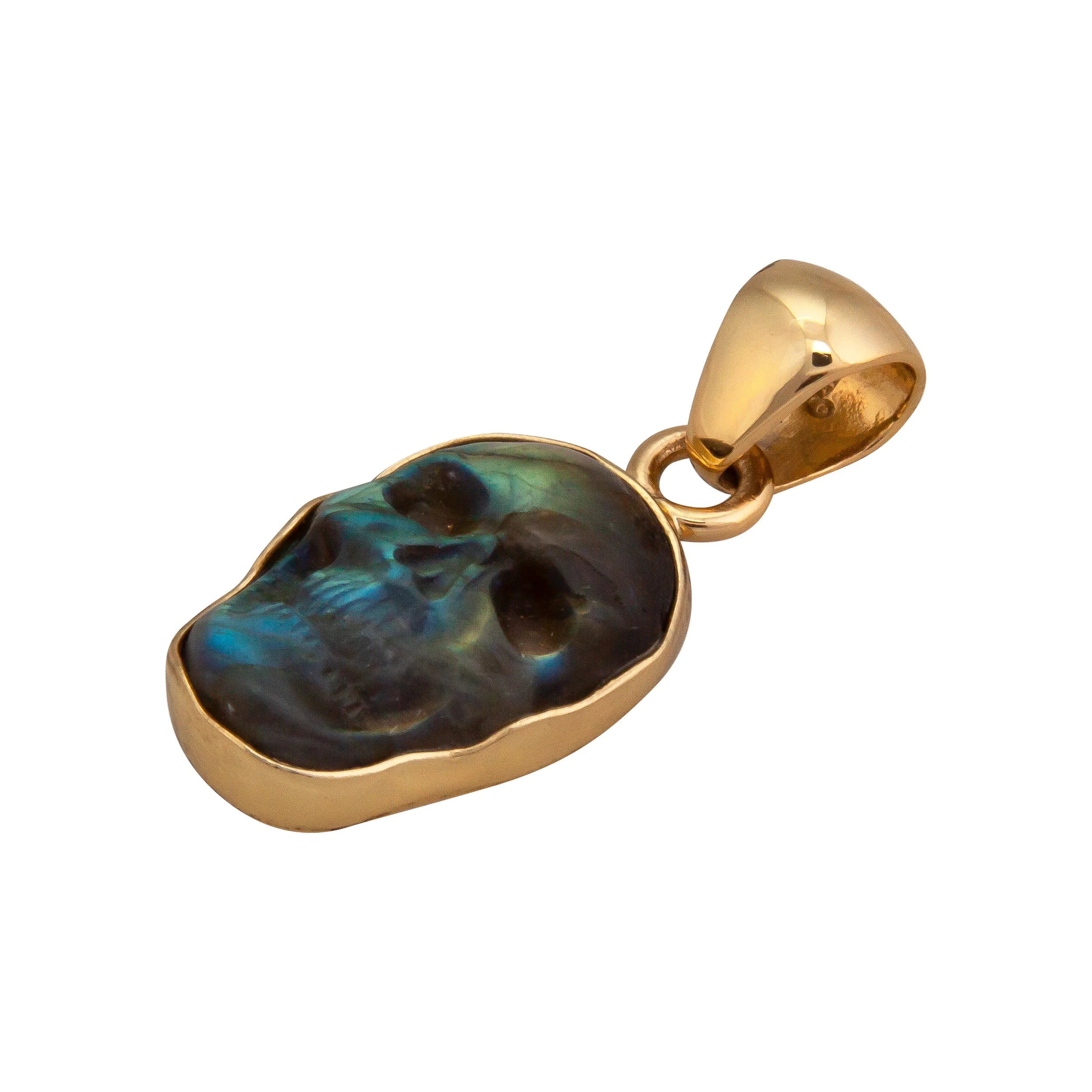 ALCHEMIA LABRADORITE SKULL PENDANT - SMALL