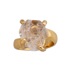 Alchemia Herkimer Diamond Prong Set Adjustable Ring