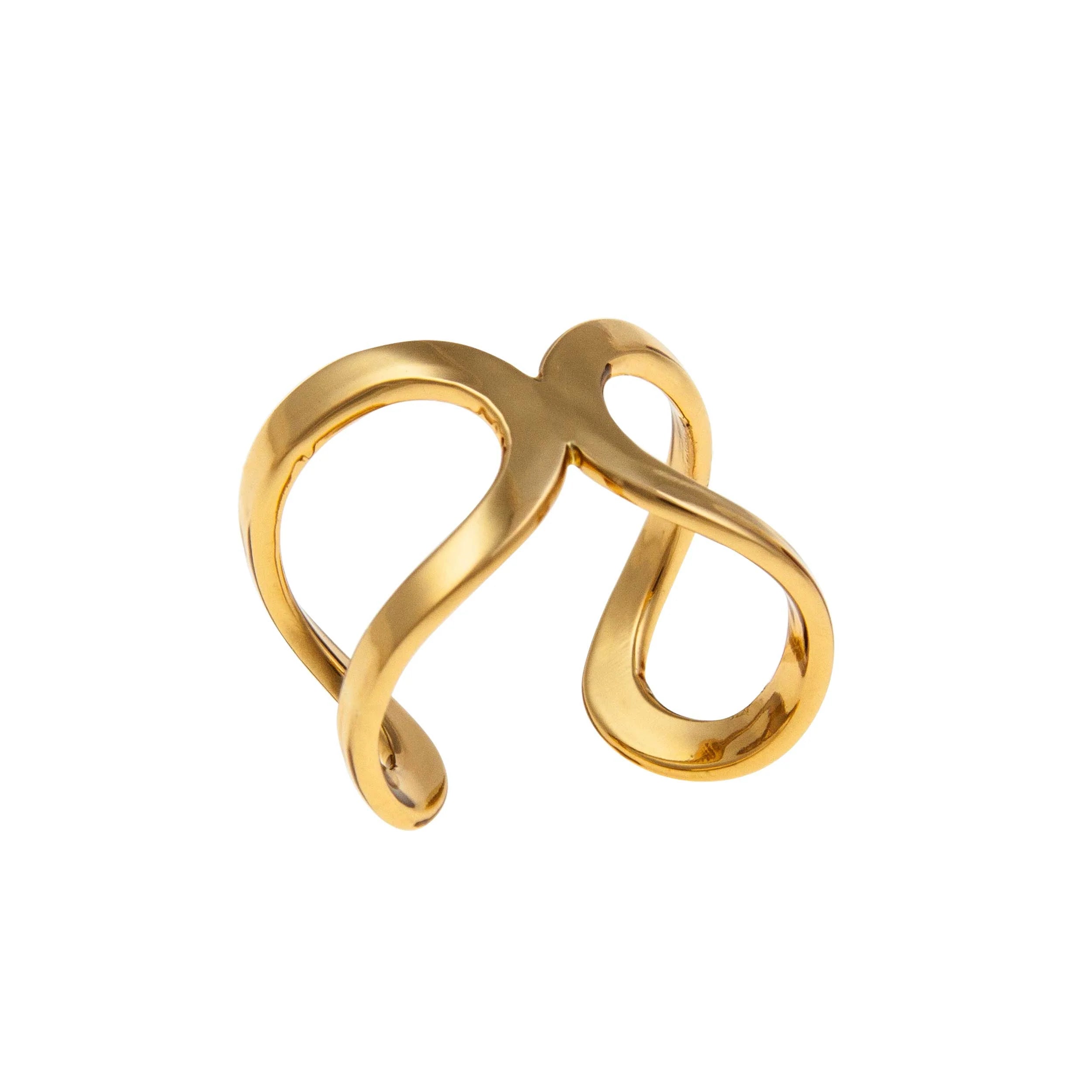 Alchemia Infinity Mid-Finger Adjustable Cuff Ring - Endless Grace